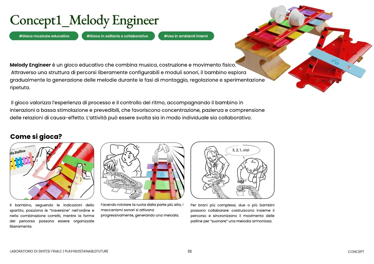 Melody Engineer early concept combining construction, movement, and music