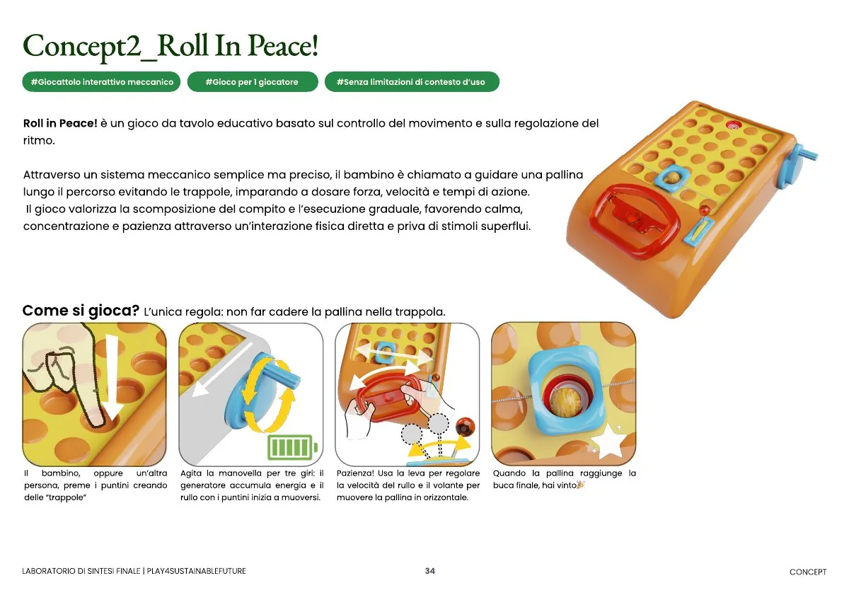 Roll in Peace early rolling-ball rhythm game concept