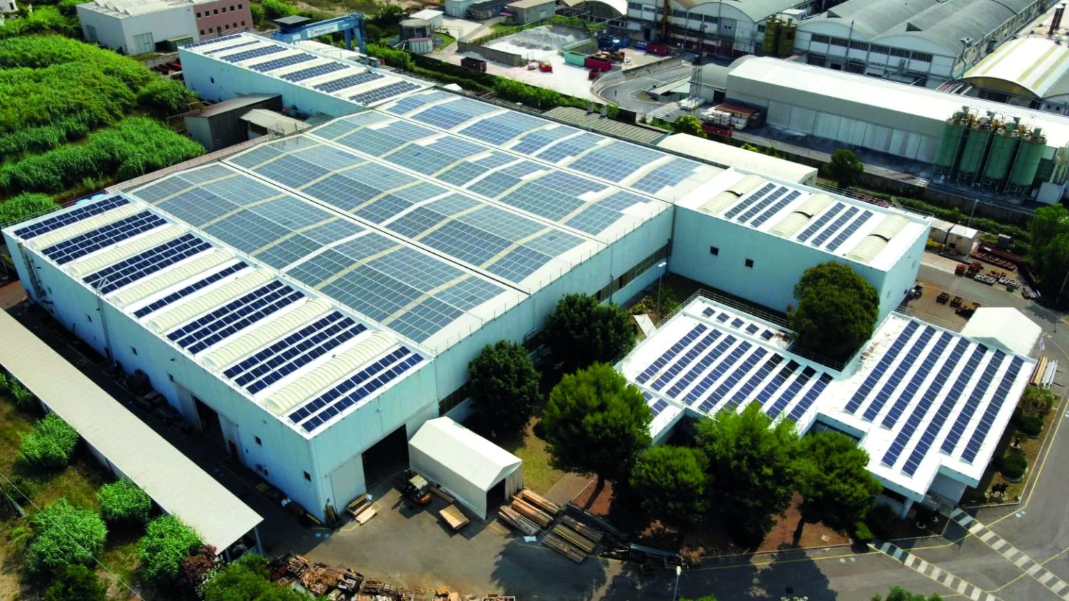 Aerial view of the Peroni Pompe manufacturing facility