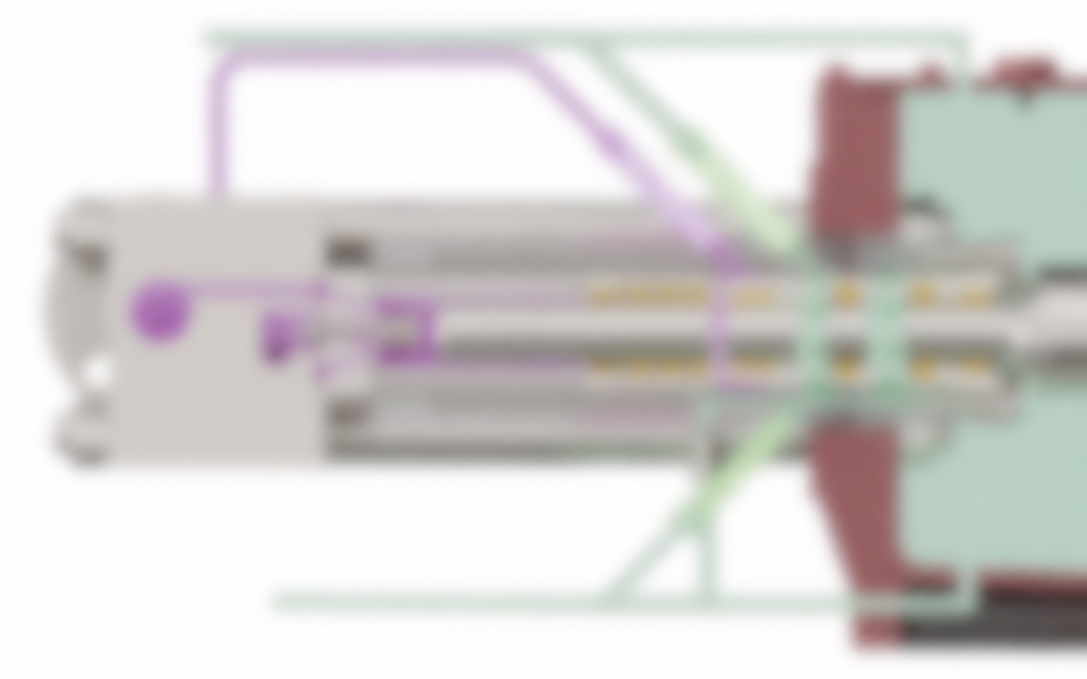 Permanently obscured static preview of a confidential pump component study