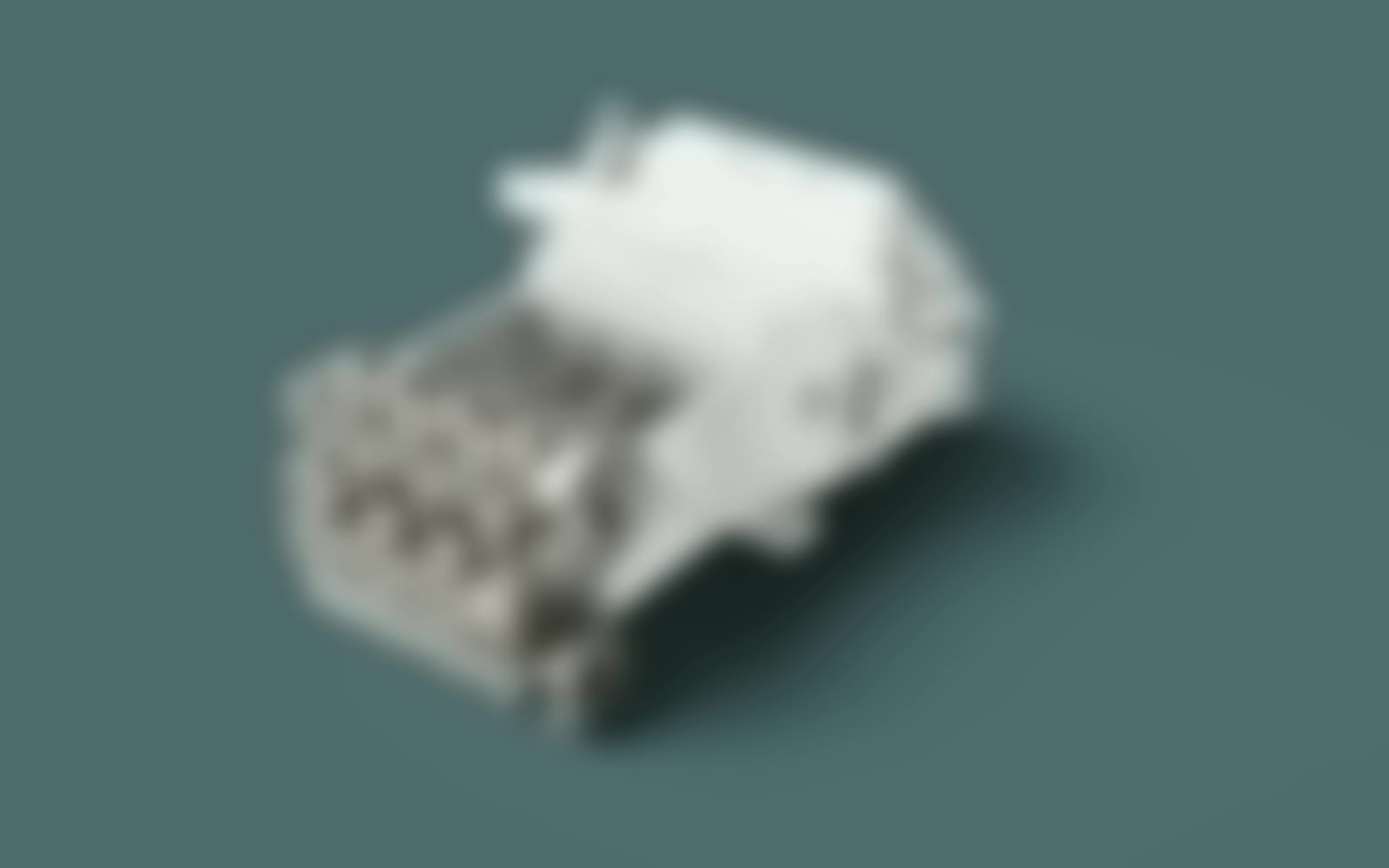 Permanently obscured video keyframe representing confidential professional pump design work